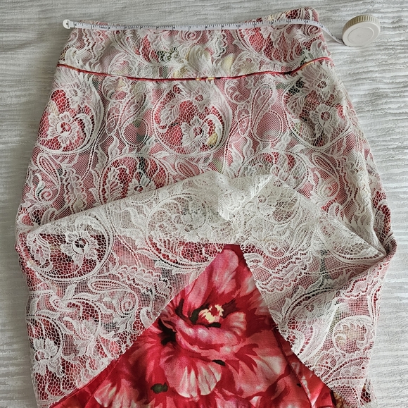 Alberto Makali Silk Lace  midi Skirt   Size 8 - Picture 2 of 5